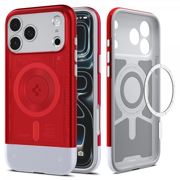 Spigen iPhone 17 Pro Max Deksel Classic C1 MagFit Ruby