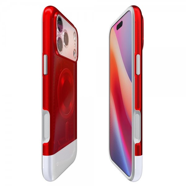 Spigen iPhone 17 Pro Max Deksel Classic C1 MagFit Ruby