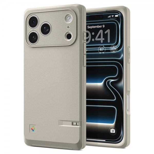 Spigen iPhone 17 Pro Max Deksel Classic LS MagFit Stone