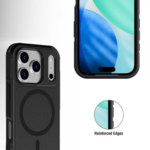 4smarts iPhone 17 Pro Max Deksel Defend Case Ultimag Svart