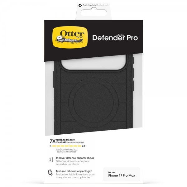 Otterbox iPhone 17 Pro Max Deksel Defender Pro MagSafe Svart