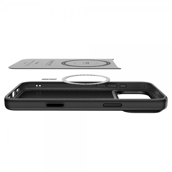 Spigen iPhone 17 Pro Max Deksel Enzo Aramid T MagFit Svart