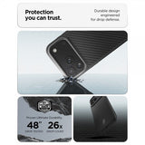 Spigen iPhone 17 Pro Max Deksel Enzo Aramid T MagFit Svart Sølv