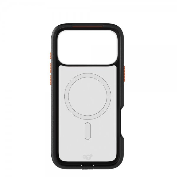 Tech21 iPhone 17 Pro Max Deksel EvoPro MagSafe Transparent Svart