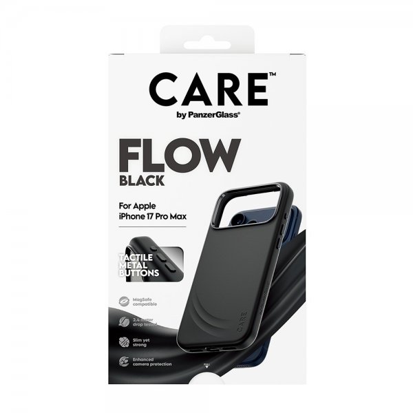 CARE by PanzerGlass iPhone 17 Pro Max Deksel Flow MagSafe Svart