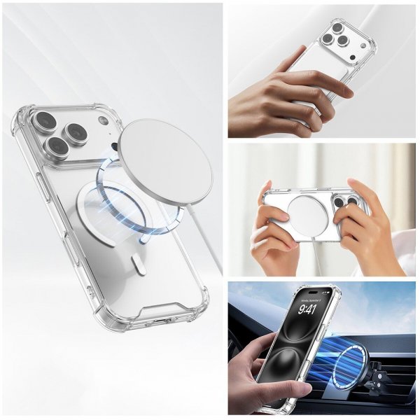 4smarts iPhone 17 Pro Max Deksel Ibiza MagSafe Transparent