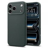 Spigen iPhone 17 Pro Max Deksel Liquid Air Abyss Green