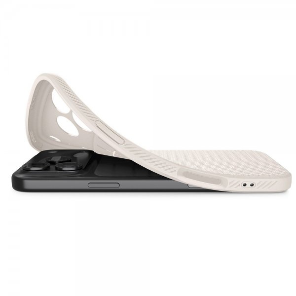 Spigen iPhone 17 Pro Max Deksel Liquid Air Natural Titanium