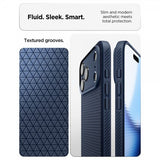 Spigen iPhone 17 Pro Max Deksel Liquid Air Navy Blue