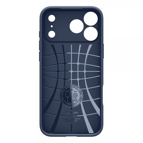 Spigen iPhone 17 Pro Max Deksel Liquid Air Navy Blue