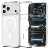 Spigen iPhone 17 Pro Max Deksel Liquid Crystal MagFit Clear White