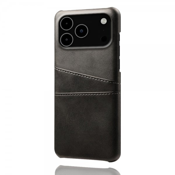 iPhone 17 Pro Max Deksel med To Kortlommer Svart