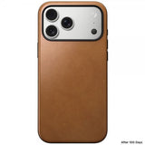 Nomad iPhone 17 Pro Max Deksel Modern Leather Case English Tan