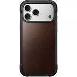 Nomad iPhone 17 Pro Max Deksel Rugged Leather Case Horween Rustic Brown