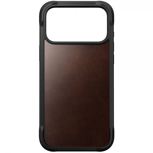 Nomad iPhone 17 Pro Max Deksel Rugged Leather Case Horween Rustic Brown
