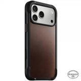 Nomad iPhone 17 Pro Max Deksel Rugged Leather Case Horween Rustic Brown