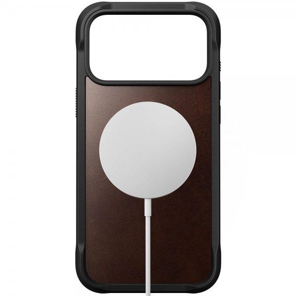 Nomad iPhone 17 Pro Max Deksel Rugged Leather Case Horween Rustic Brown