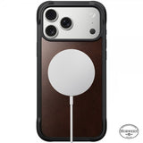 Nomad iPhone 17 Pro Max Deksel Rugged Leather Case Horween Rustic Brown