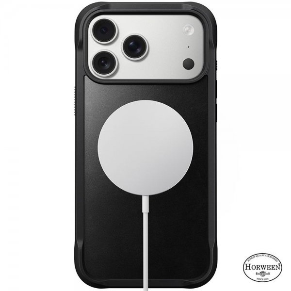 Nomad iPhone 17 Pro Max Deksel Modern Leather Case Horween Svart