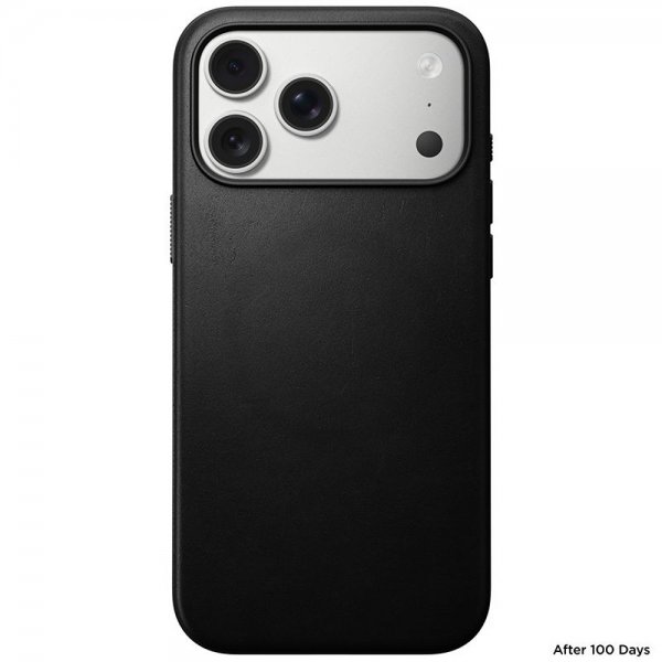 Nomad iPhone 17 Pro Max Deksel Modern Leather Case Svart