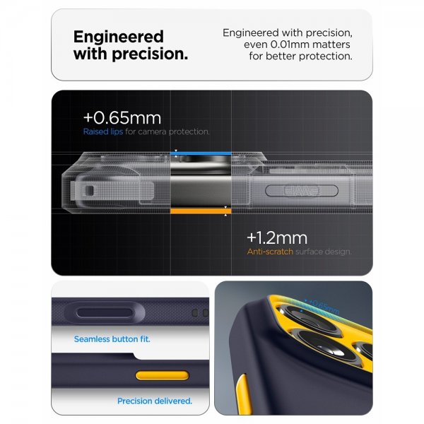 Spigen iPhone 17 Pro Max Deksel Nano Pop MagFit Blueberry Navy