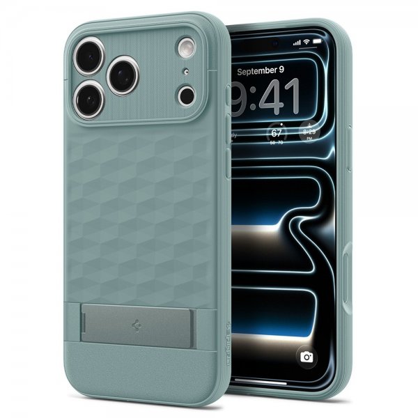 Spigen iPhone 17 Pro Max Deksel Parallax S MagFit Sage Green