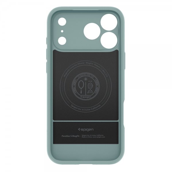 Spigen iPhone 17 Pro Max Deksel Parallax S MagFit Sage Green
