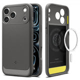 Spigen iPhone 17 Pro Max Deksel Rugged Armor MagFit Marble Gray