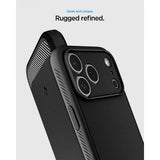 Spigen iPhone 17 Pro Max Deksel Rugged Armor MagFit Matte Black