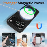 Nordic Covers iPhone 17 Pro Max Deksel Silicone Feather Series MagSafe Raven Black