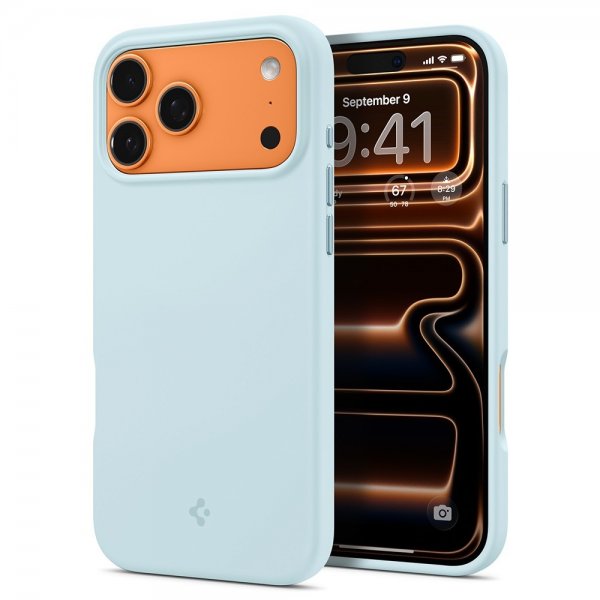 Spigen iPhone 17 Pro Max Deksel Silicone Fit MagFit Mute Blue