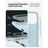 Spigen iPhone 17 Pro Max Deksel Silicone Fit MagFit Mute Blue