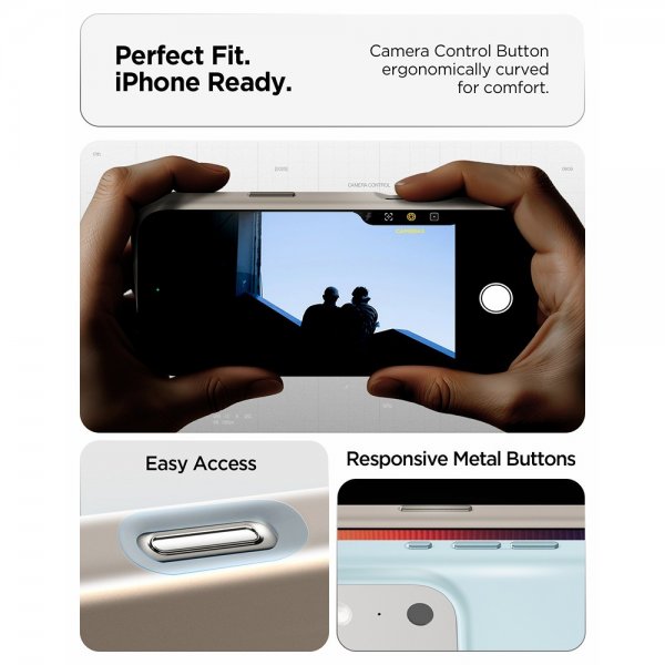 Spigen iPhone 17 Pro Max Deksel Silicone Fit MagFit Stone