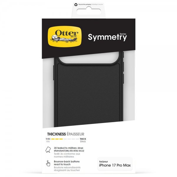 Otterbox iPhone 17 Pro Max Deksel Symmetry MagSafe Svart