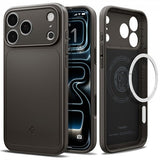 Spigen iPhone 17 Pro Max Deksel Thin Fit MagFit Gunmetal