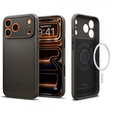 Spigen iPhone 17 Pro Max Deksel Thin Fit MagFit Gunmetal