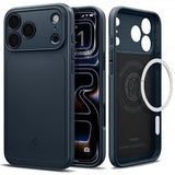 Spigen iPhone 17 Pro Max Deksel Thin Fit MagFit Metal Slate