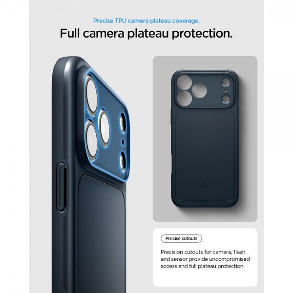 Spigen iPhone 17 Pro Max Deksel Thin Fit MagFit Metal Slate