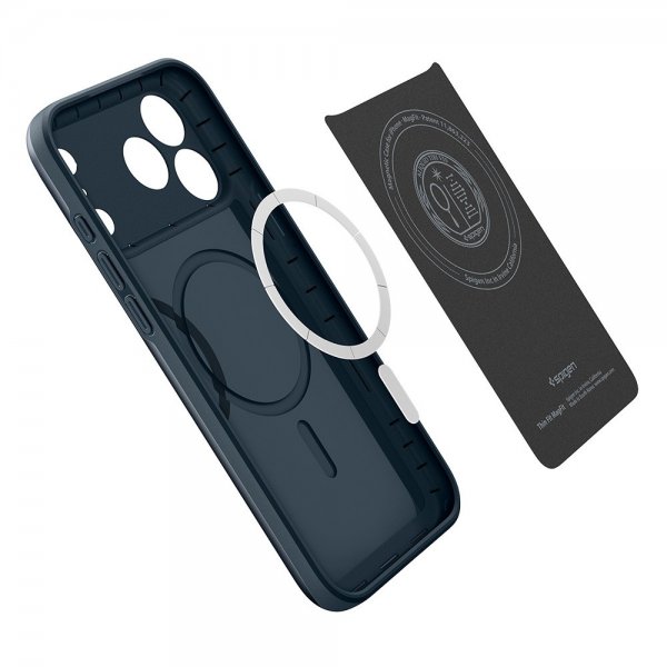 Spigen iPhone 17 Pro Max Deksel Thin Fit MagFit Metal Slate