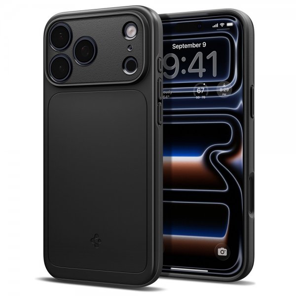 Spigen iPhone 17 Pro Max Deksel Thin Fit MagFit Svart