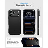 Spigen iPhone 17 Pro Max Deksel Thin Fit MagFit Svart