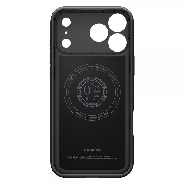 Spigen iPhone 17 Pro Max Deksel Thin Fit MagFit Svart
