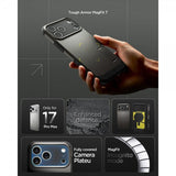 Spigen iPhone 17 Pro Max Deksel Tough Armor T MagFit Gunmetal