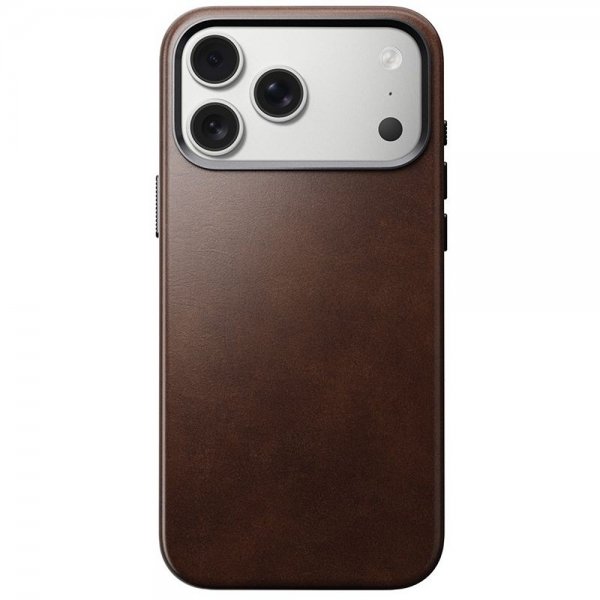 Nomad iPhone 17 Pro Max Deksel Traditional Leather Case Horween Rustic Brown