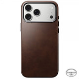 Nomad iPhone 17 Pro Max Deksel Traditional Leather Case Horween Rustic Brown