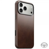 Nomad iPhone 17 Pro Max Deksel Traditional Leather Case Horween Rustic Brown
