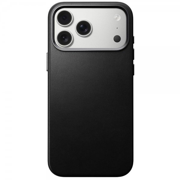 Nomad iPhone 17 Pro Max Deksel Traditional Leather Case Svart