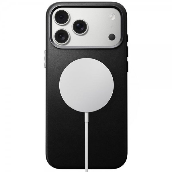 Nomad iPhone 17 Pro Max Deksel Traditional Leather Case Svart