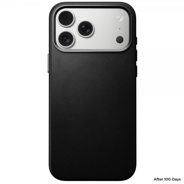 Nomad iPhone 17 Pro Max Deksel Traditional Leather Case Svart