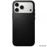 Nomad iPhone 17 Pro Max Deksel Traditional Leather Case Svart